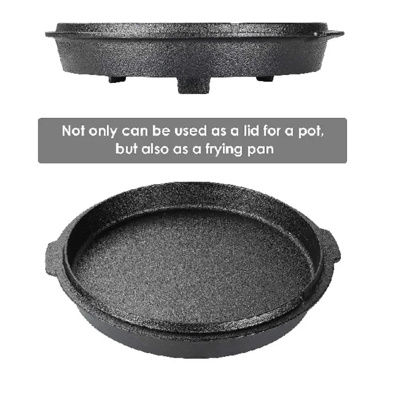 Cast Iron Dutch Oven Camping Pot