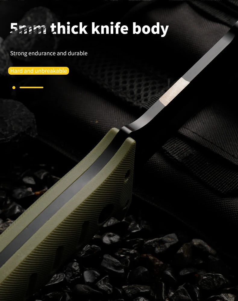 High-quality 440C steel fixed blade, straight outdoor knife