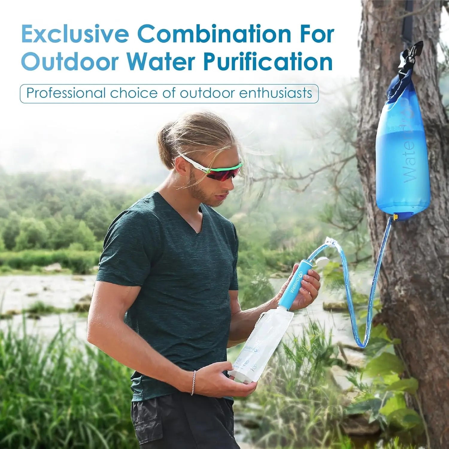 Gravity Water Filtration System - Portable Camping Water Filter