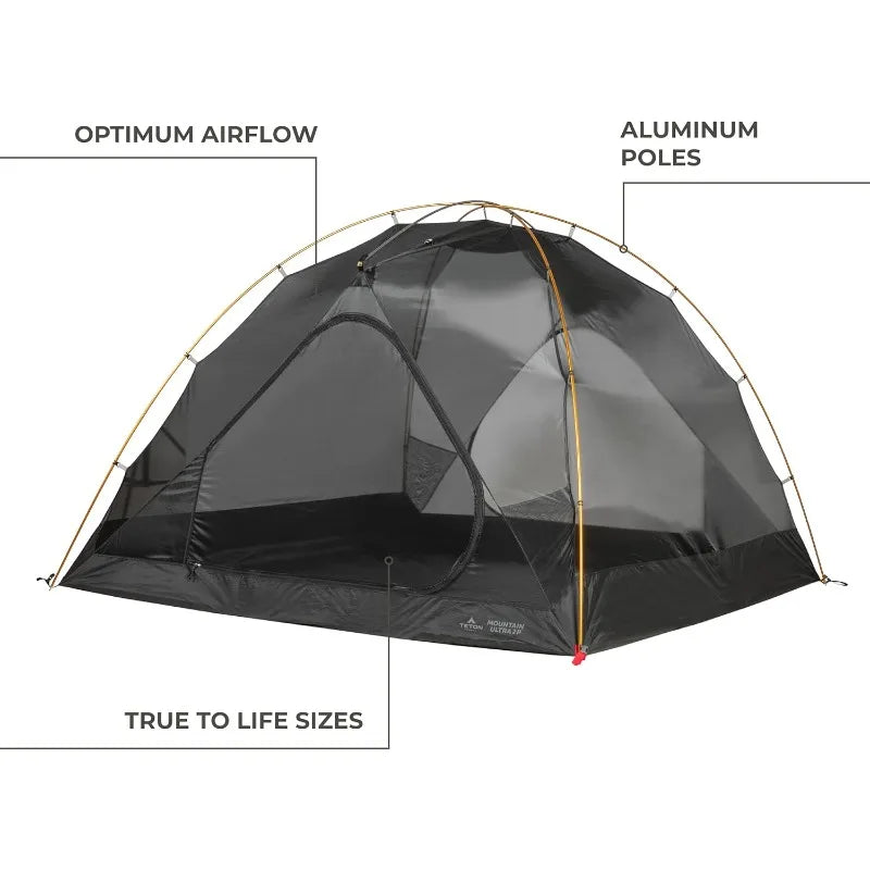 2 Person Backpacking Tent, Lightweight, Waterproof