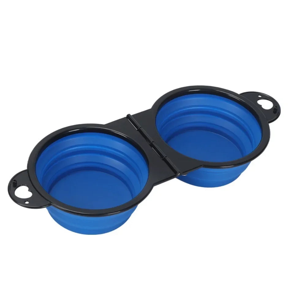 2-in-1 Foldable Dual Feeding, Drinking Bowl