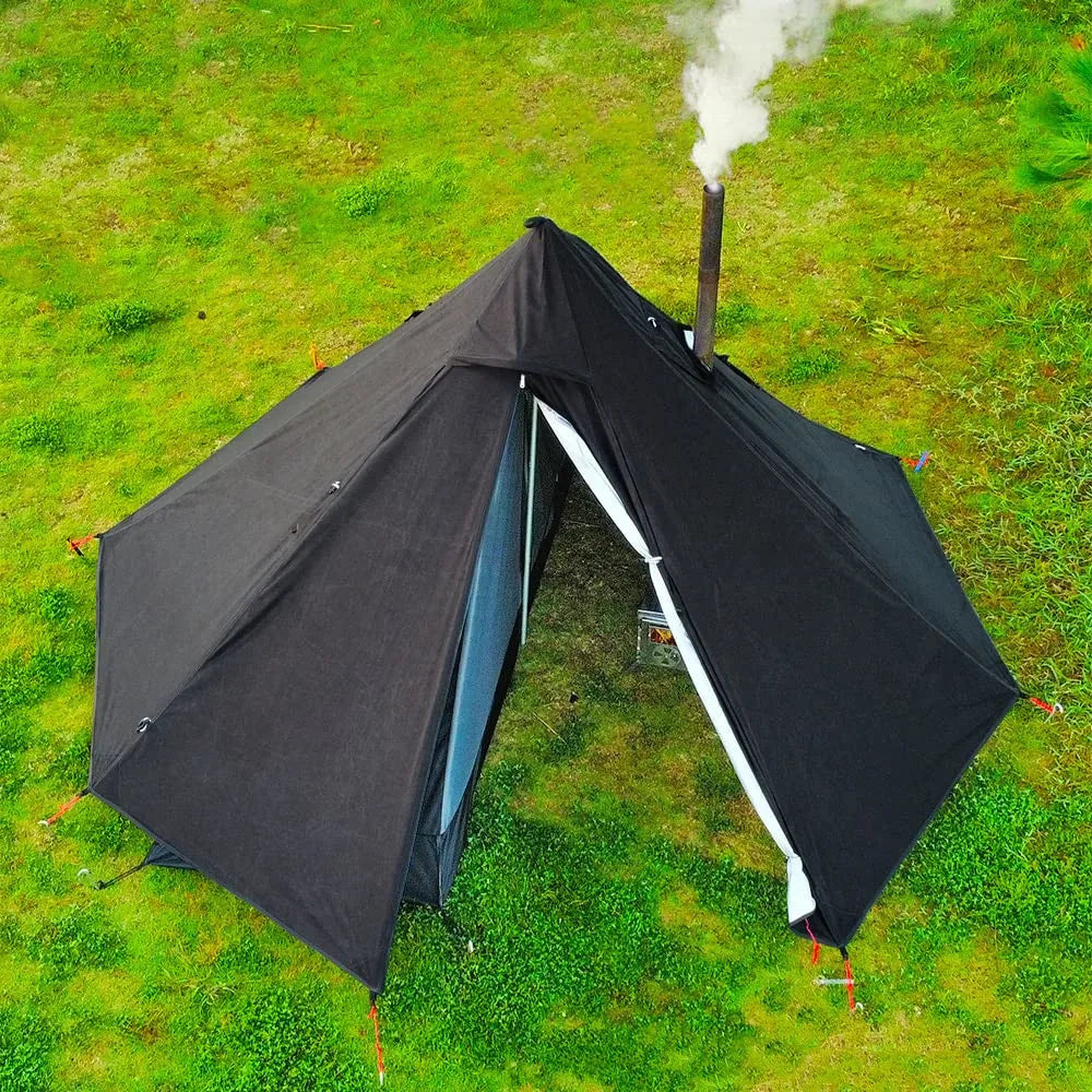 1-Person Camping Hot Tent with Chimney