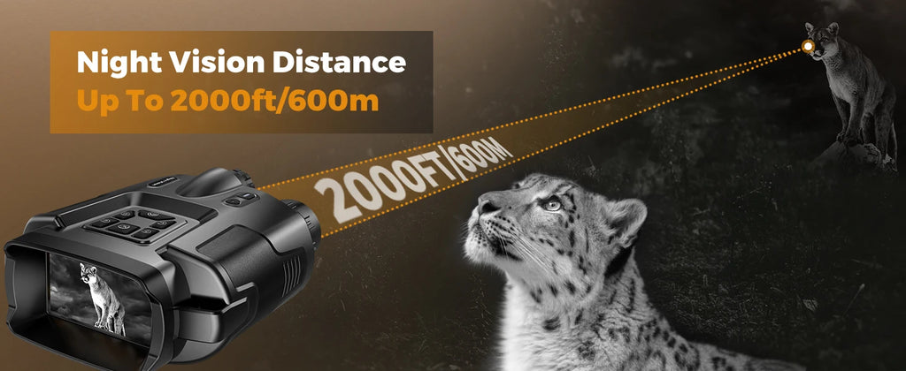 Night Vision Binoculars Rechargeable 8X Digital Zoom 600 Meters