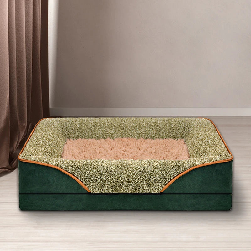 All-season dog bed, removable and washable