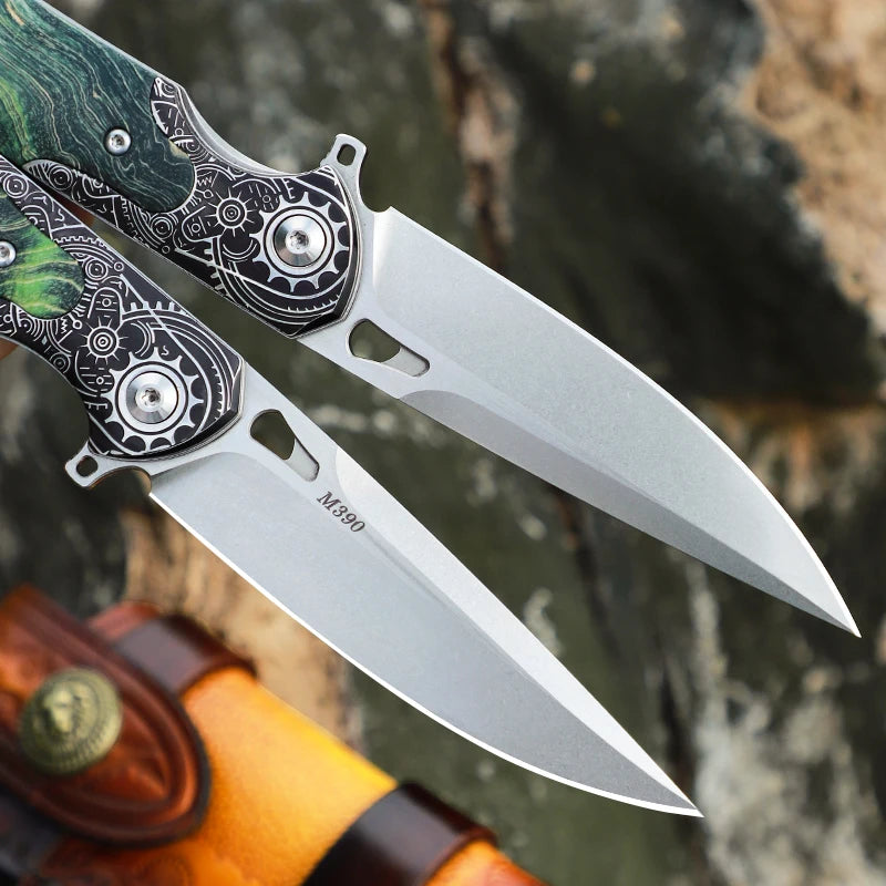 High Quality Handmade M390 Steel Folding Pocket Knife