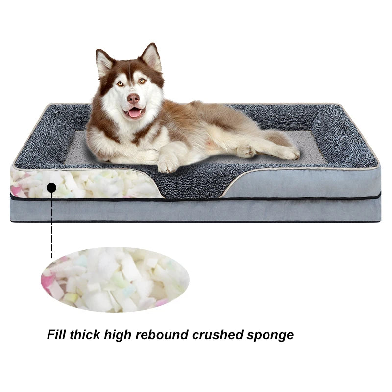 All-season dog bed, removable and washable
