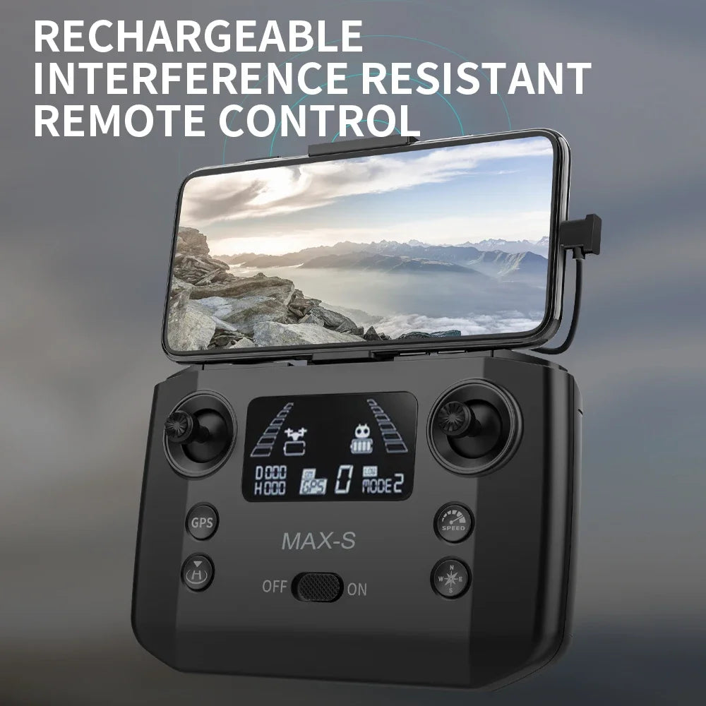 4K GPS Drone with Obstacle Avoidance & 3-Axis Gimbal - 5km Range
