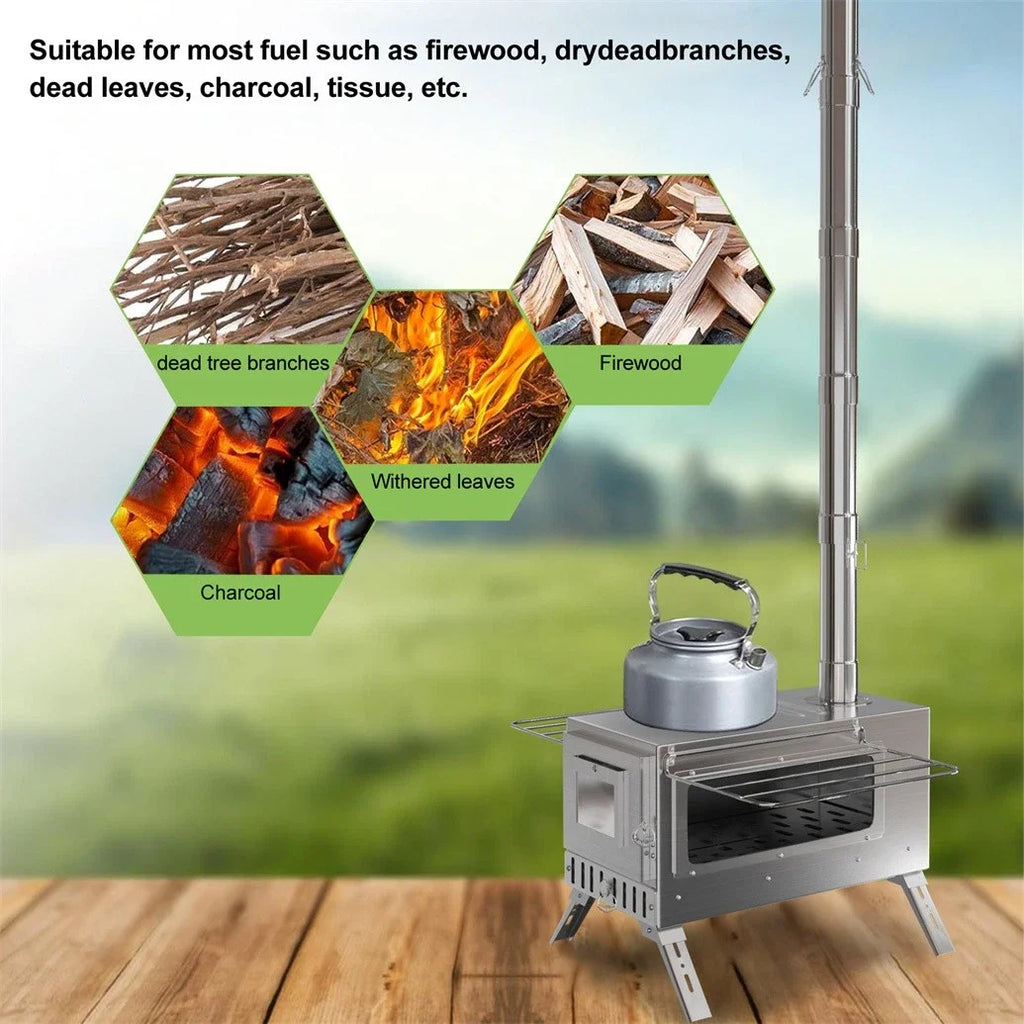 Portable Hot Tent Wood Burning Stove