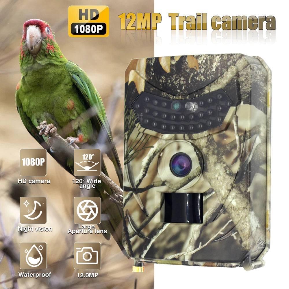 12MP Trail Camera Waterproof, Day / Night Video & Stills