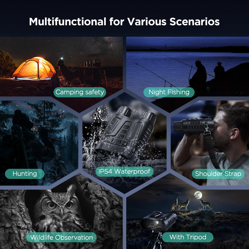 Night Vision Goggles Digital Zoom 1000ft HD 1080P