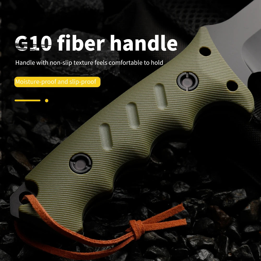 High-quality 440C steel fixed blade, straight outdoor knife