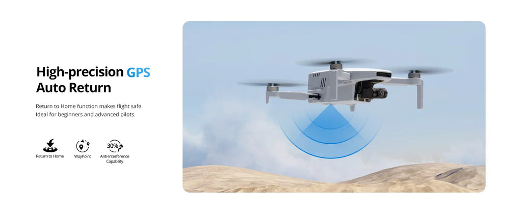 4K GPS Professional Drone with 3-Axis Gimbal - 6km Range Auto-Return