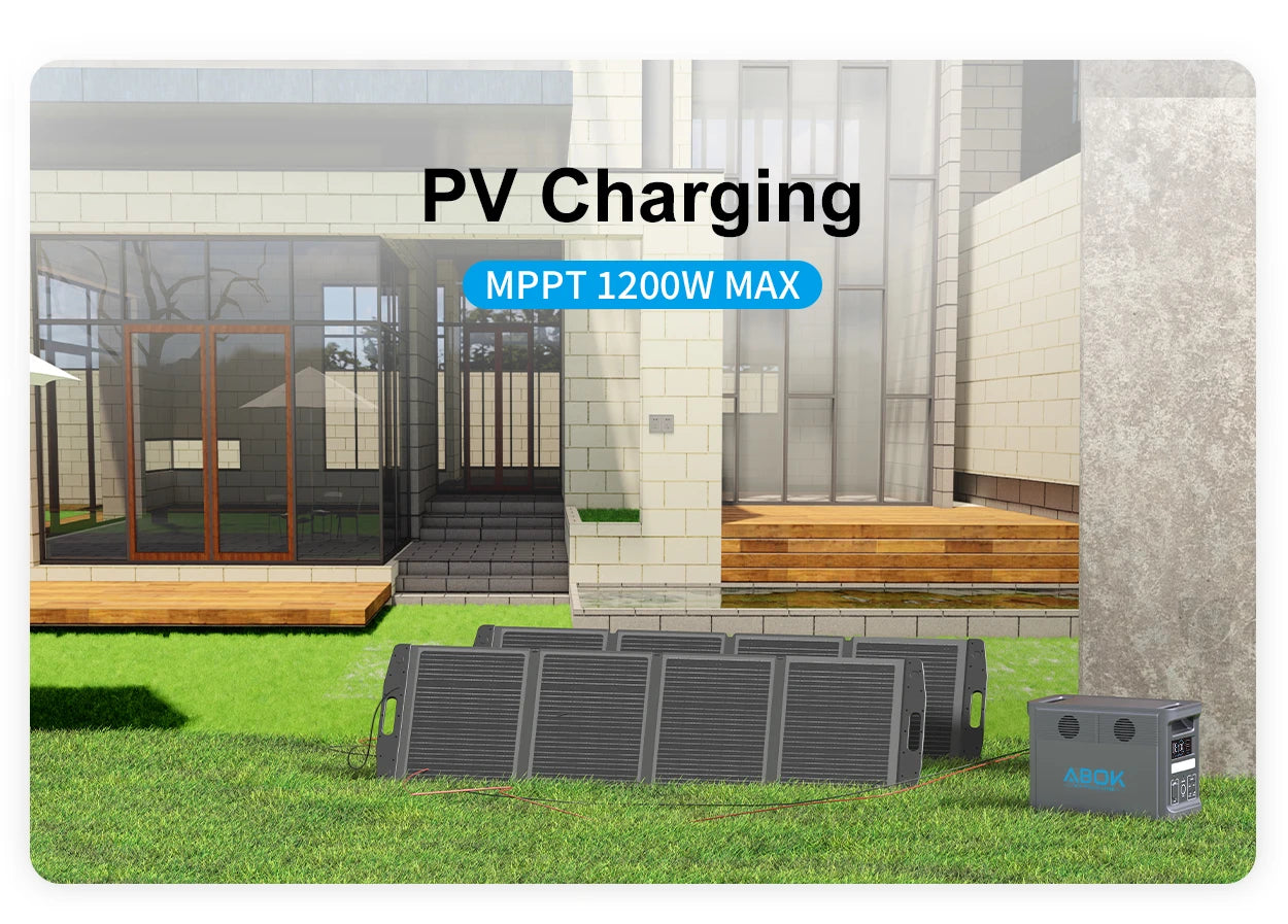 Portable Power Station 2000W 1536Wh Solar Generator - High-Capacity Battery