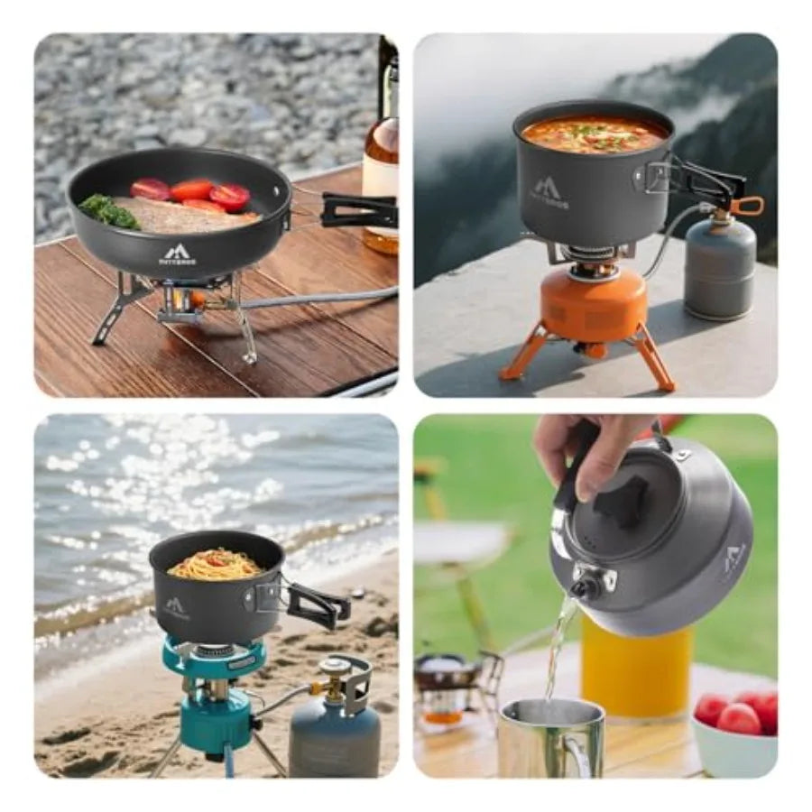 27pcs Camping Cookware Set for 2-4 People