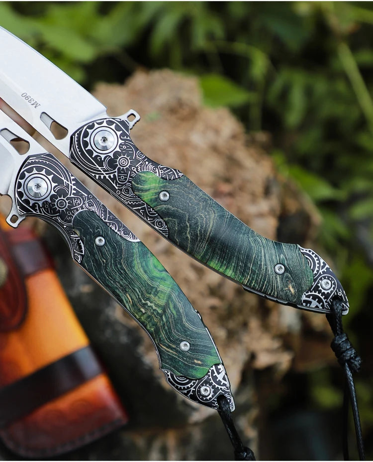 High Quality Handmade M390 Steel Folding Pocket Knife