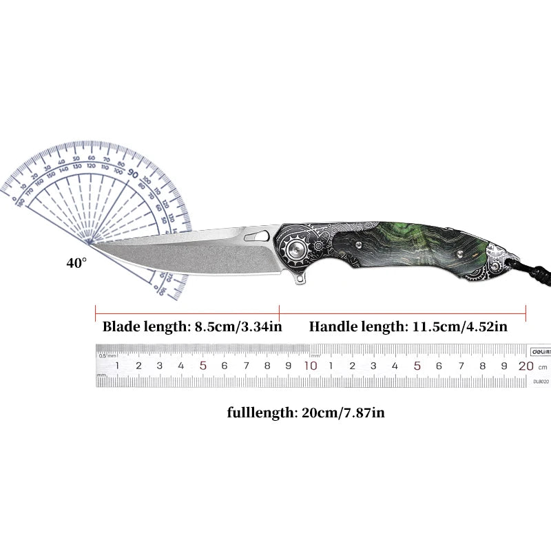 High Quality Handmade M390 Steel Folding Pocket Knife