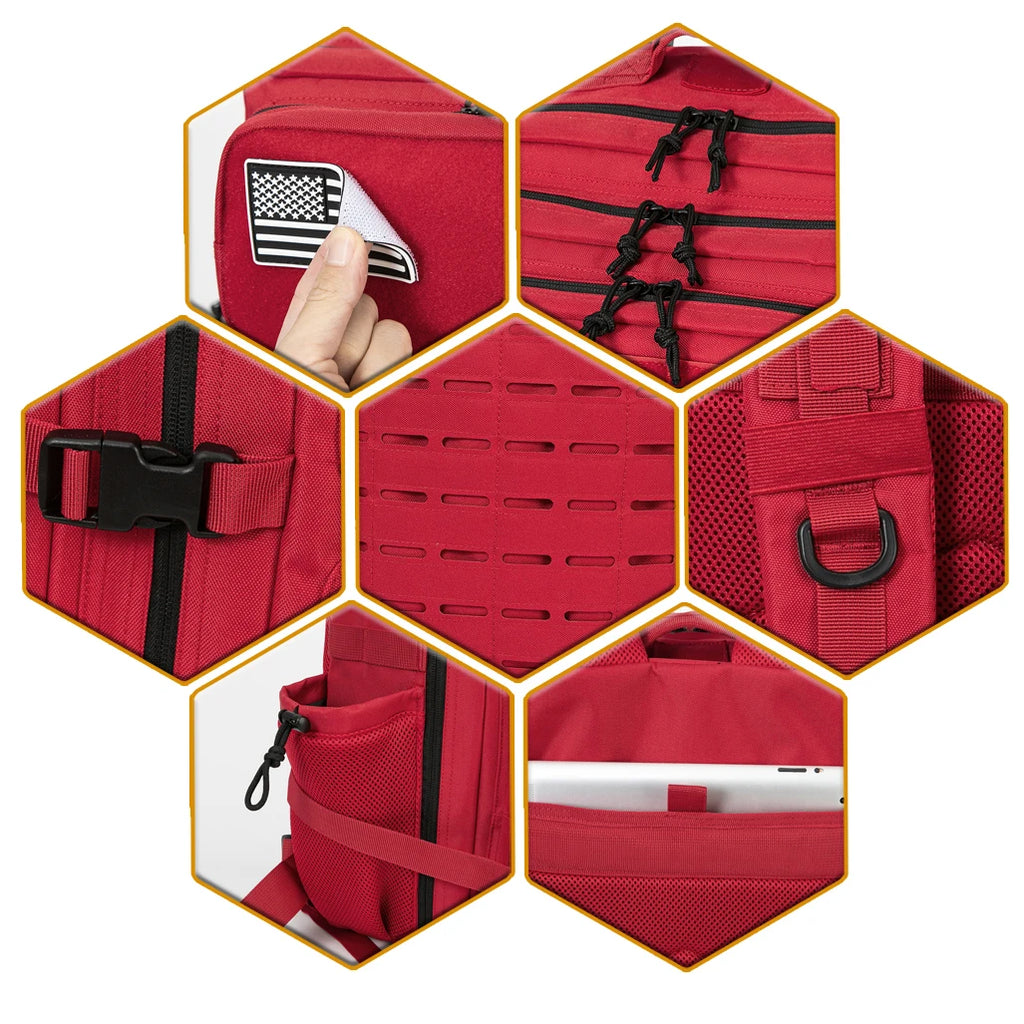 45L Tactical Backpack with Cup Holders