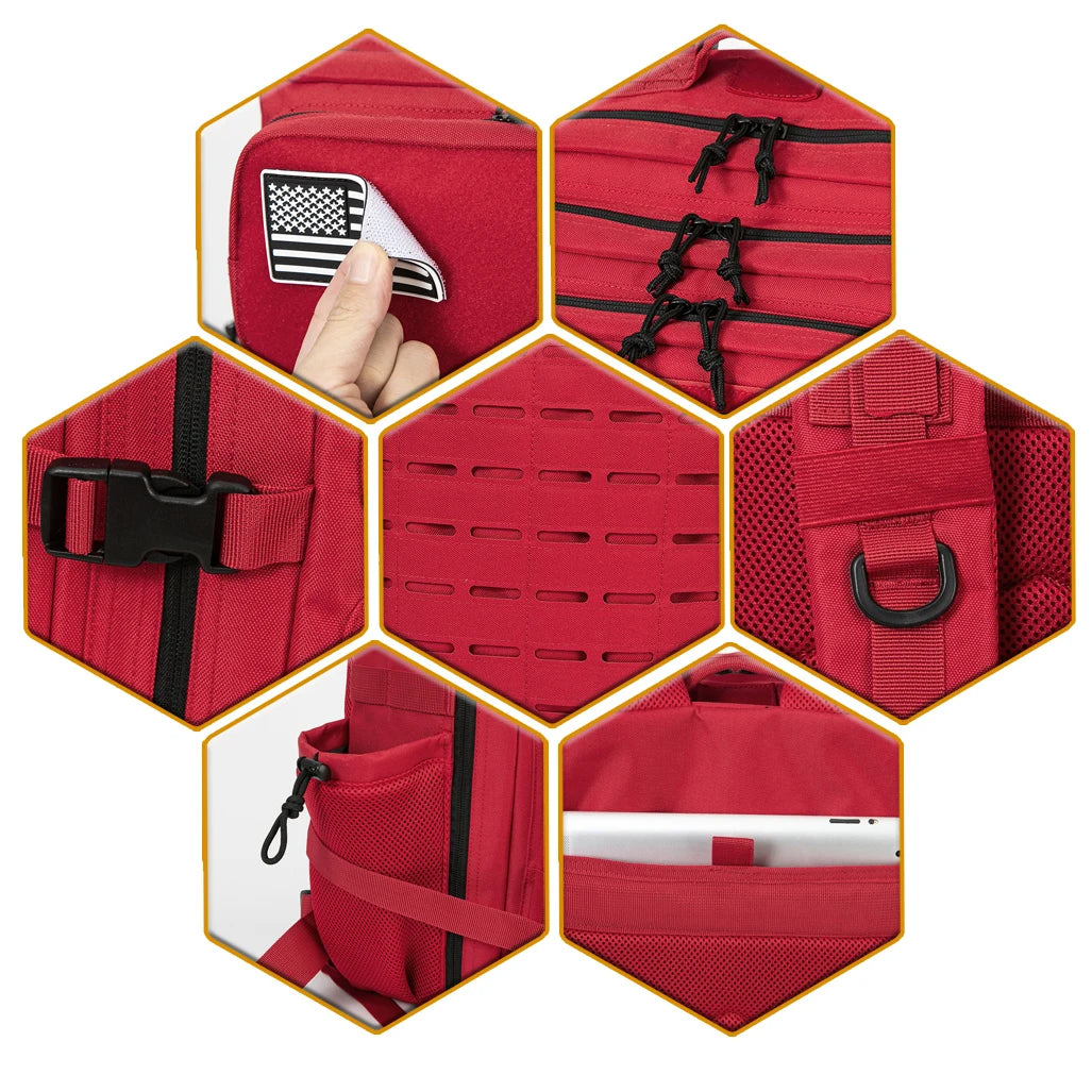 45L Tactical Backpack with Cup Holders