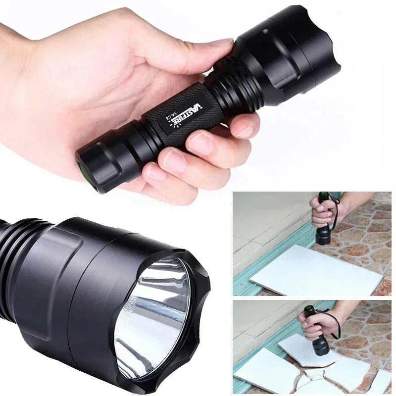 LED Flashlight White/Green/Red Tactical Hunting Rifle Lantern