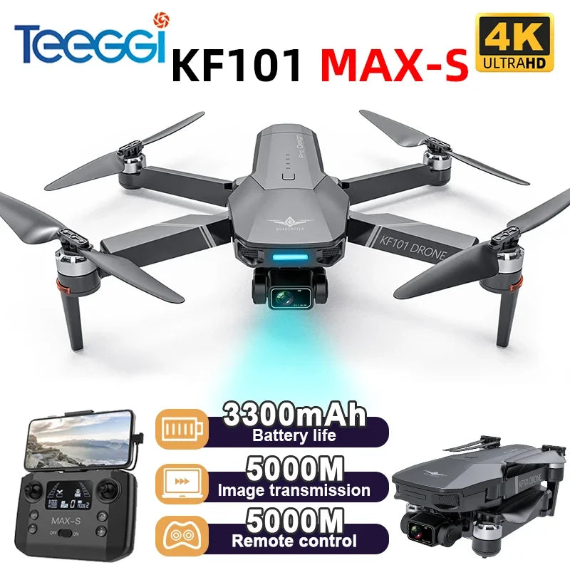4K GPS Drone with Obstacle Avoidance & 3-Axis Gimbal - 5km Range
