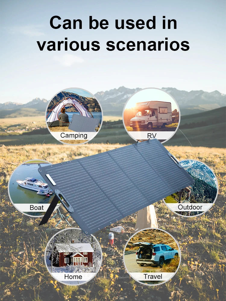 Portable Foldable Solar Panel - Compact Solar Charger for Camping & Off-Grid Power