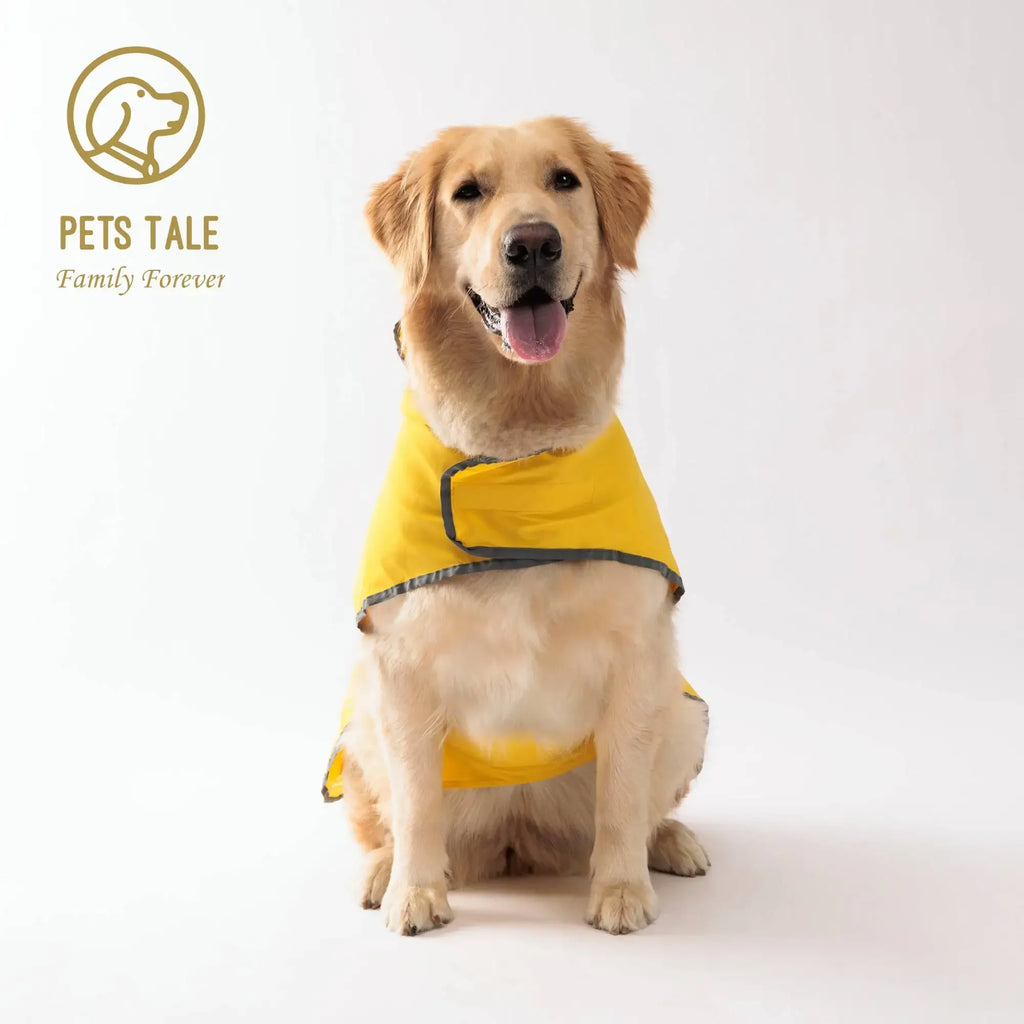 Dog Raincoat: Dual-sided Waterproof Coat with Velcro Closure