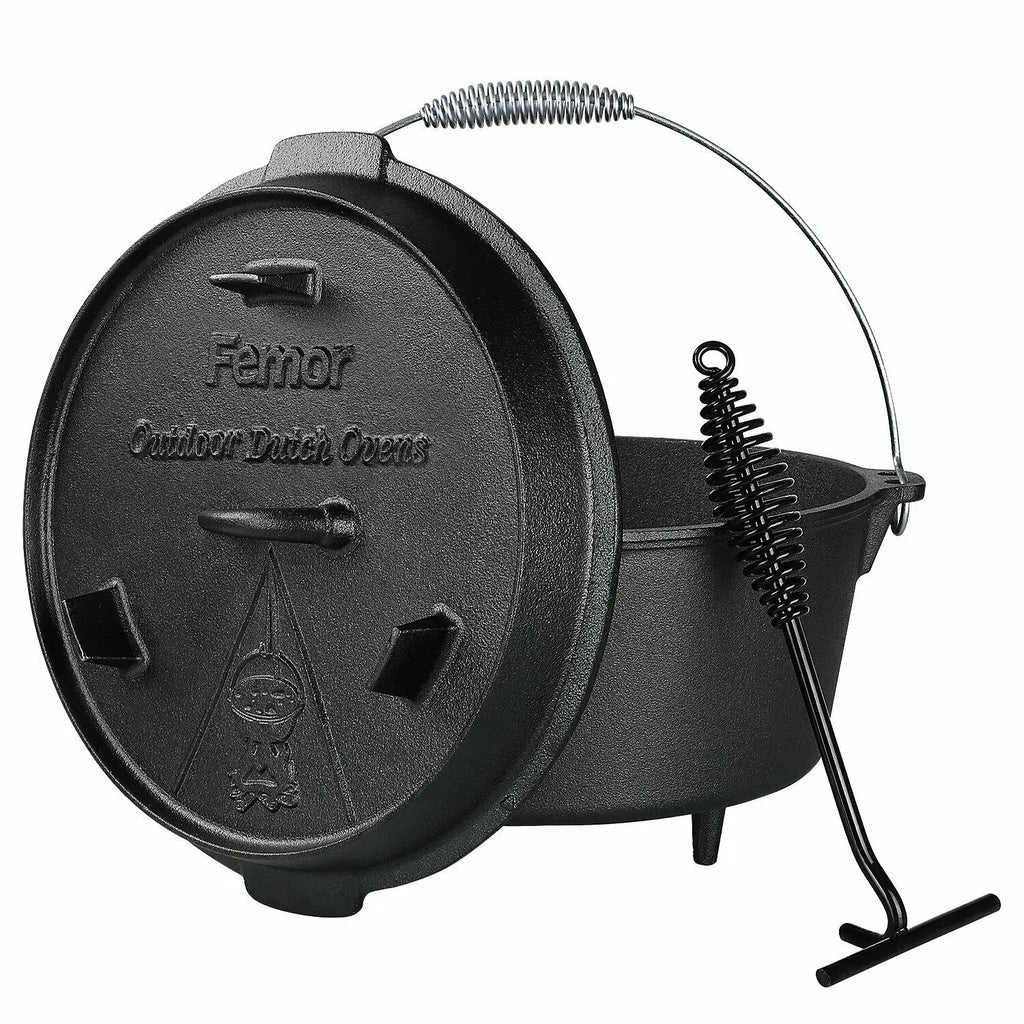 Cast Iron Dutch Oven Camping Pot