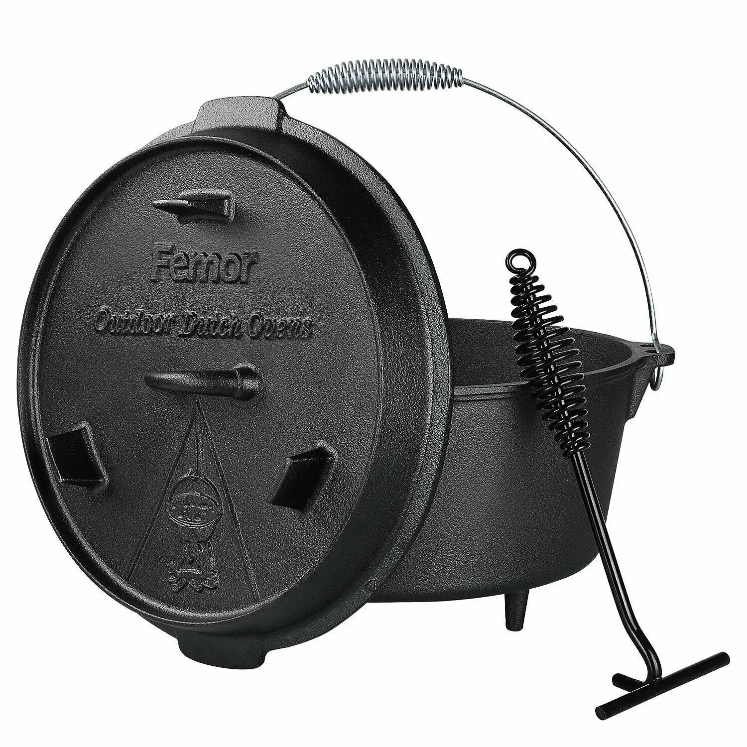 Cast Iron Dutch Oven Camping Pot