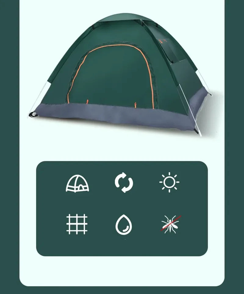 2-3Person Outdoor Pop-Up Tent Lightweight Instant Setup