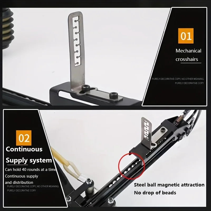 60LBS 40 Series Compound Bow Multi Strand Rubber Band Pulley Bow