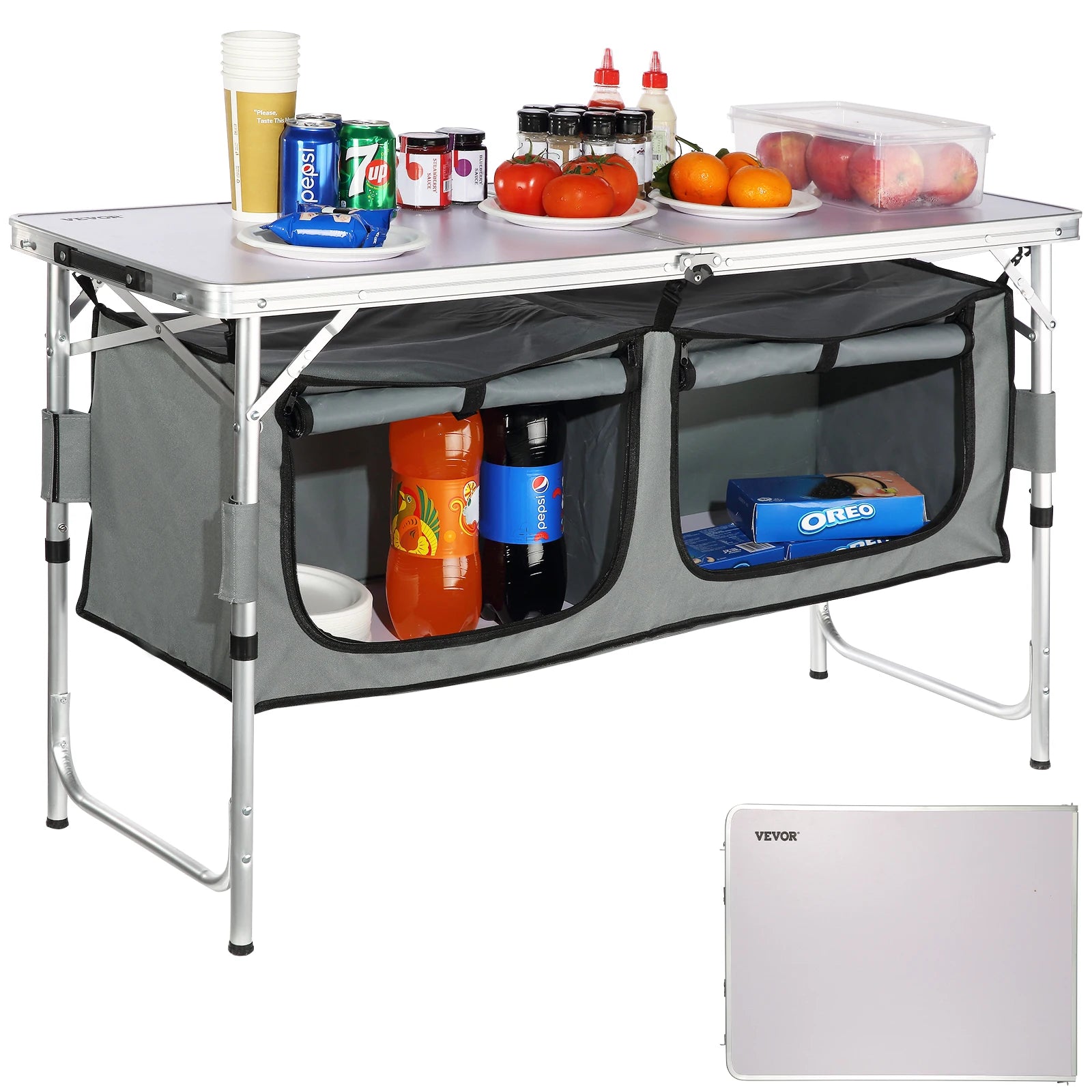 Adjustable Folding Camping Table