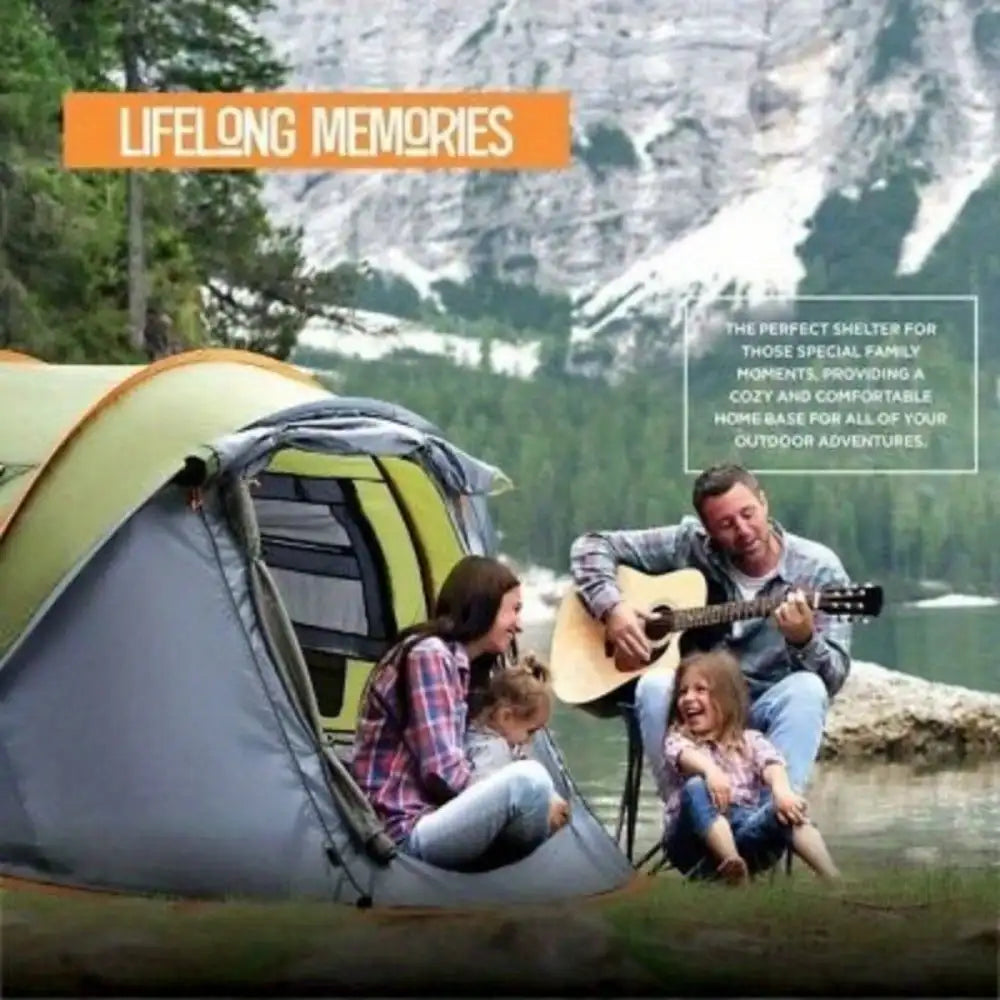 2-4 Person Easy Pop-Up Tent with 2 Doors