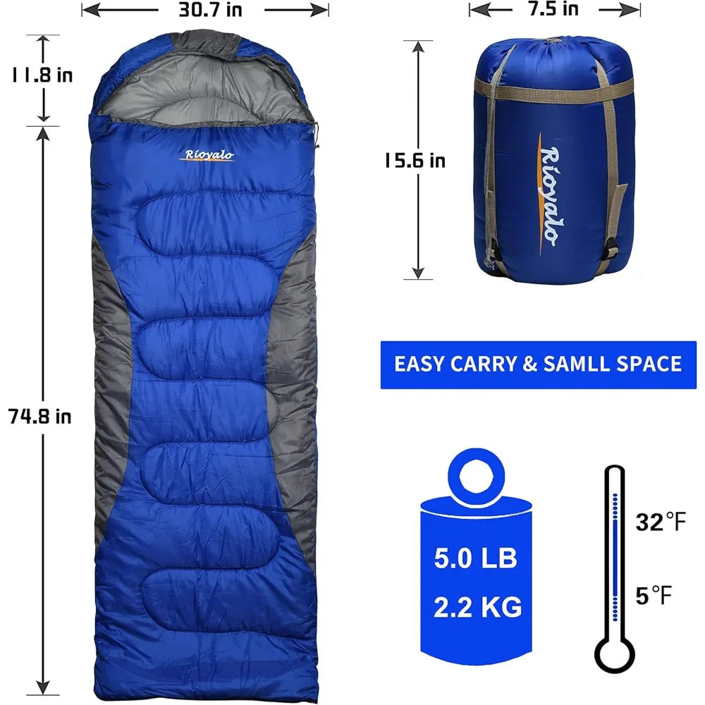 0 Degree Winter Sleeping Bags, Waterproof