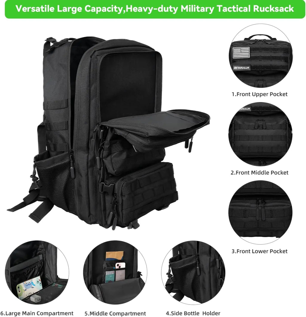 Military Tactical Backpack 55L
