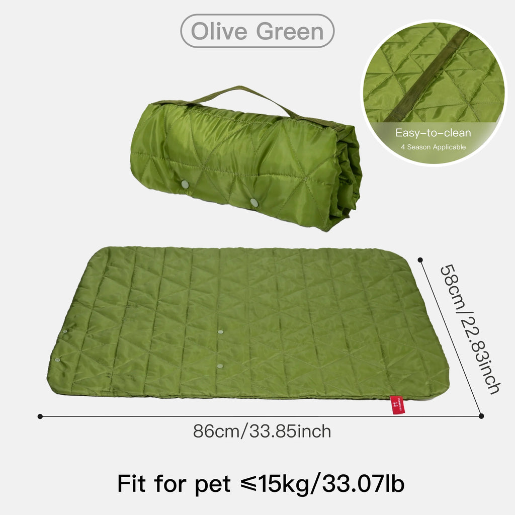 Outdoor Portable Dog Mat, Roll-Up, Washable