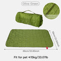 Outdoor Portable Dog Mat, Roll-Up, Washable