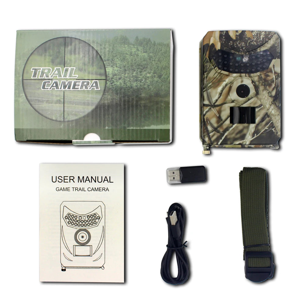 12MP Trail Camera Waterproof, Day / Night Video & Stills