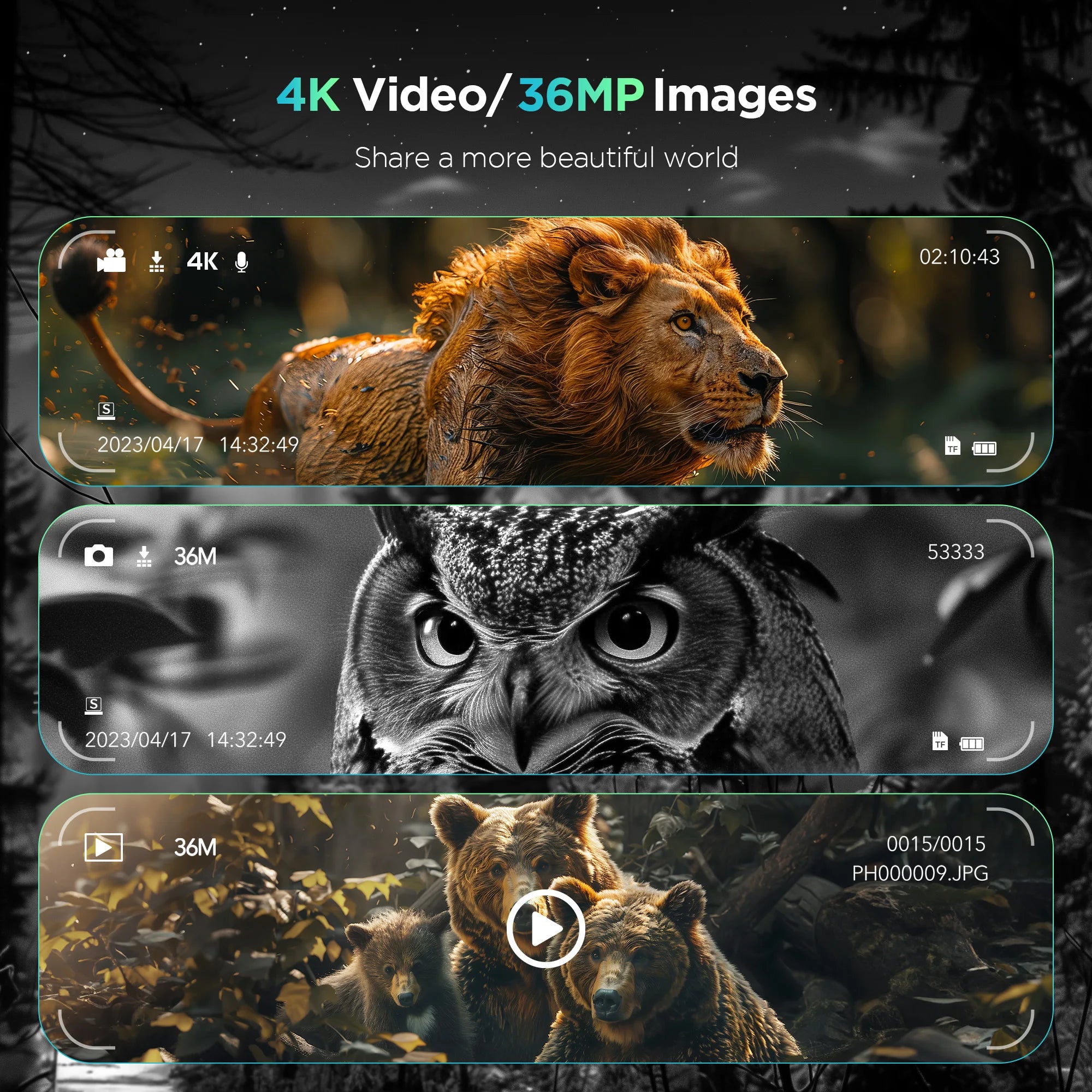 Night Vision Goggles Digital Zoom 1000ft HD 1080P