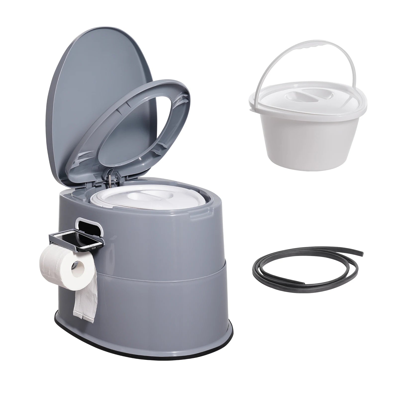 Portable Travel Toilet with Detachable Inner Bucket