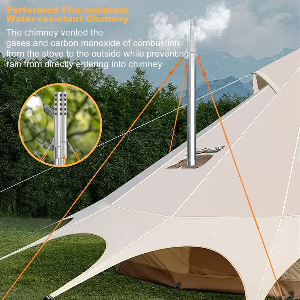 Portable Hot Tent Wood Burning Stove