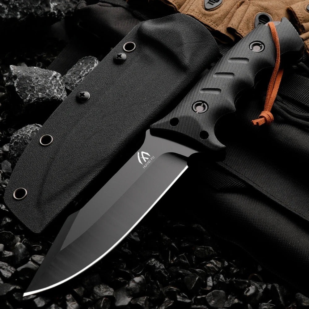 High-quality 440C steel fixed blade, straight outdoor knife