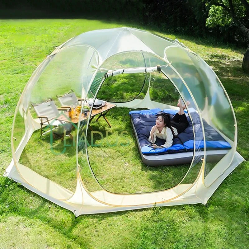 4-8 Person Transparent Dome Tent Ideal for Stargazing