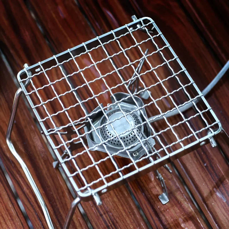 Folding Stainless Steel Campfire Grill Grate