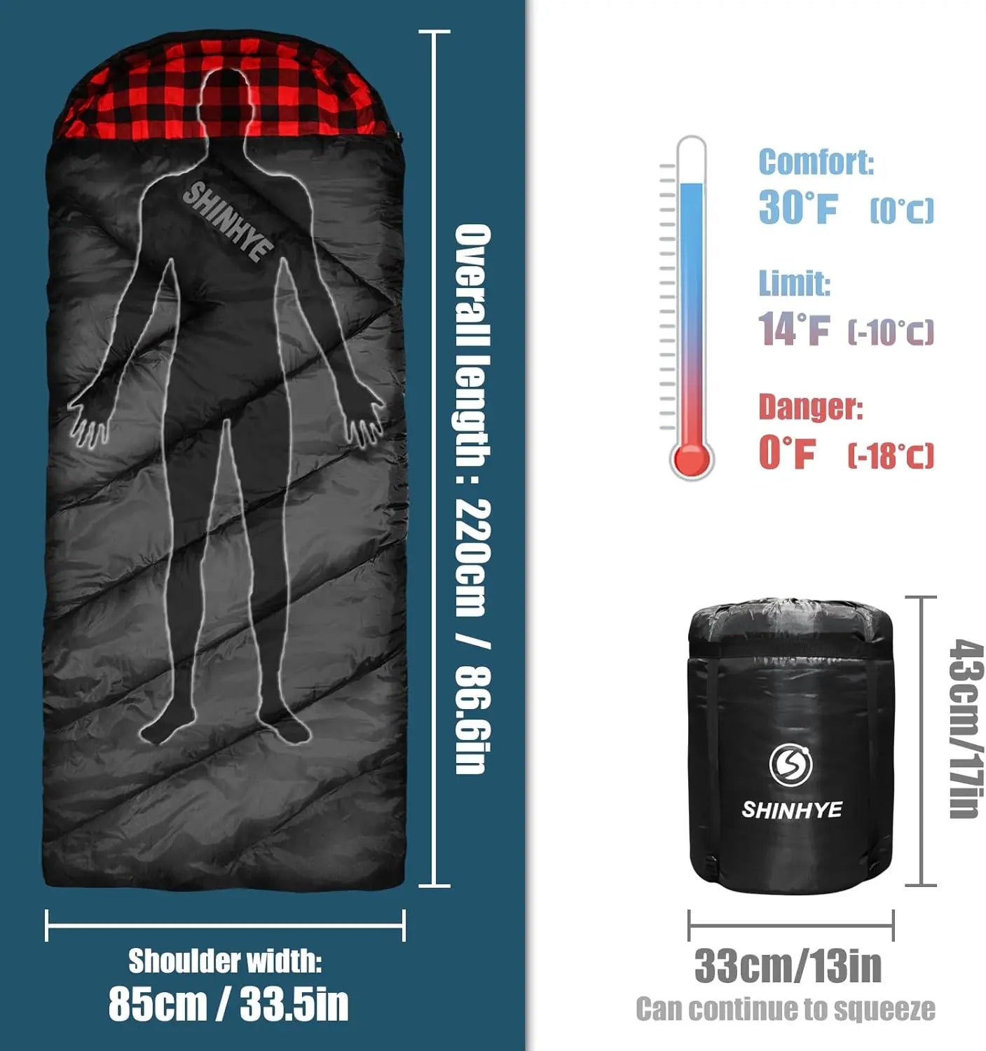 4 Season Cold Weather Sleeping Bag