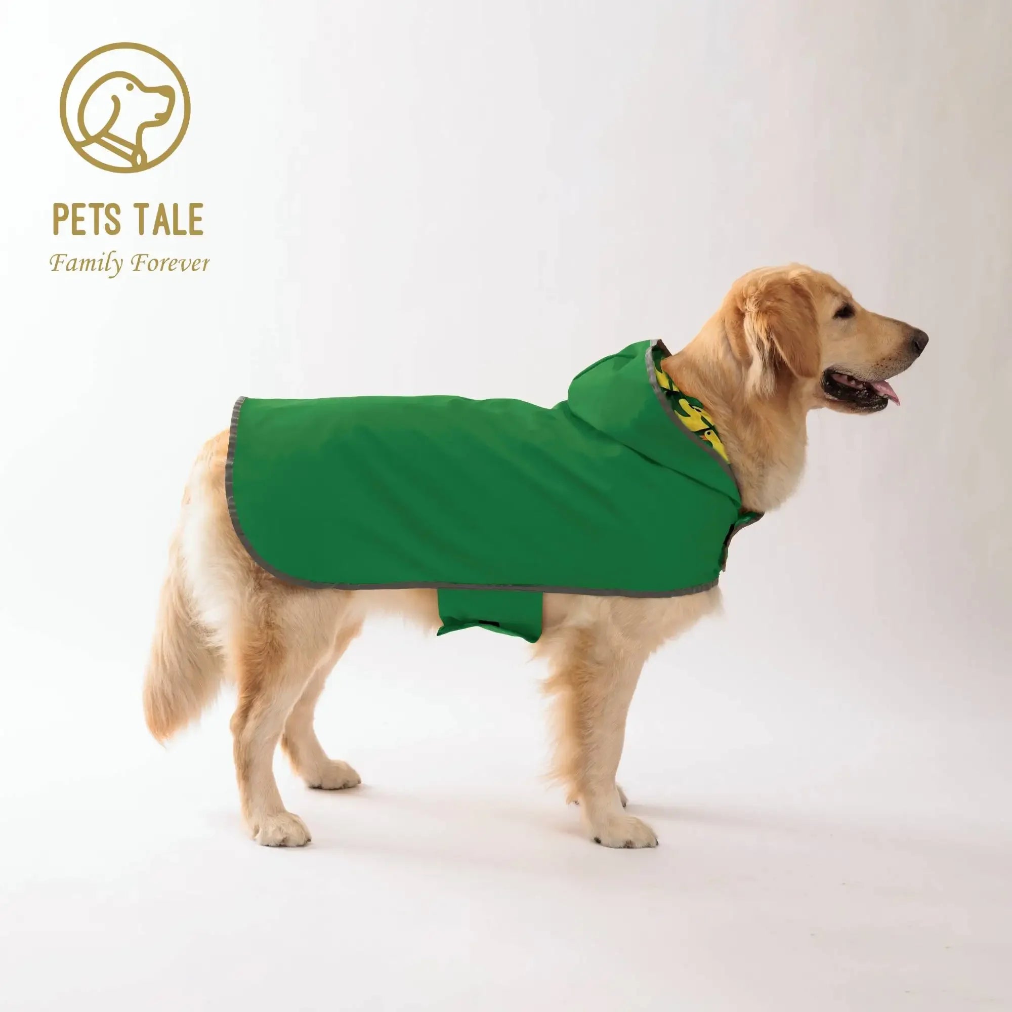 Dog Raincoat: Dual-sided Waterproof Coat with Velcro Closure