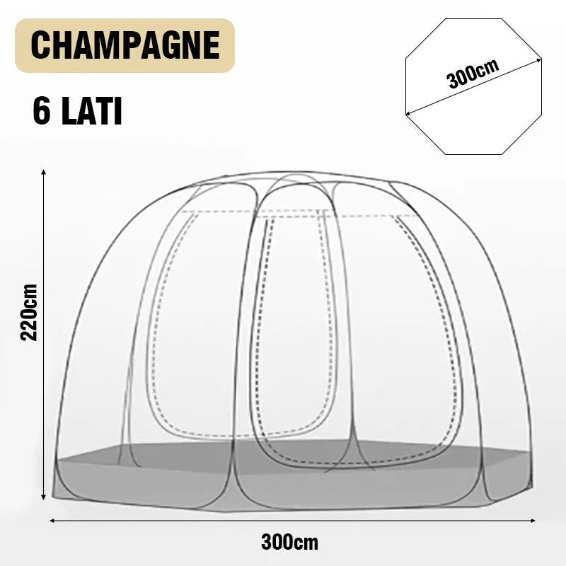 4-8 Person Transparent Dome Tent Ideal for Stargazing
