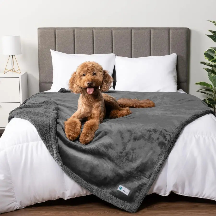 Waterproof Dog Blanket Sherpa Fleece