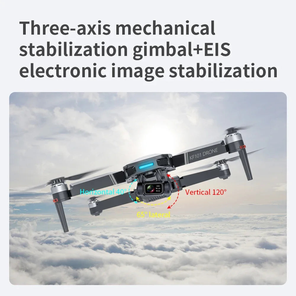 4K GPS Drone with Obstacle Avoidance & 3-Axis Gimbal - 5km Range