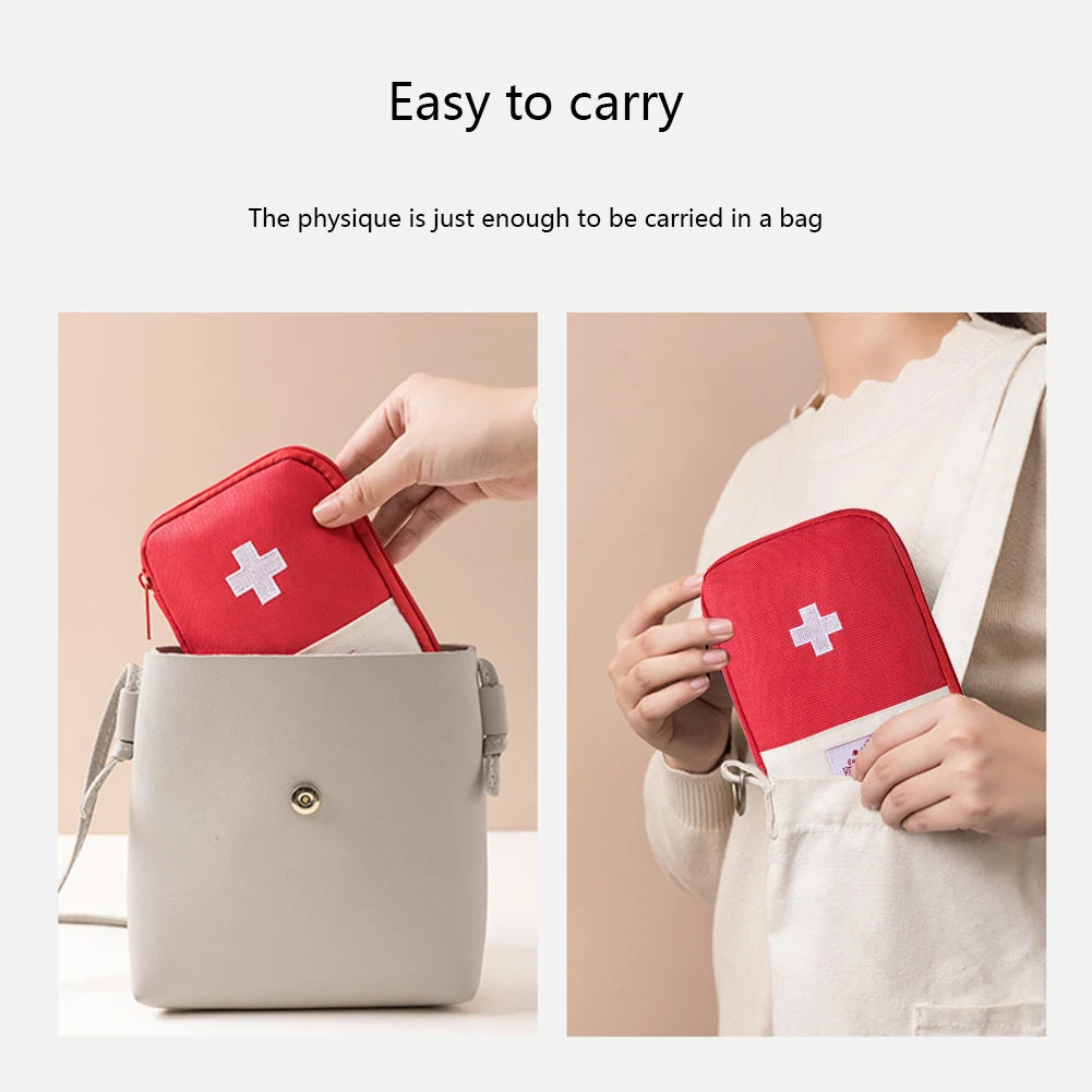 Portable First-Aid Pouch - Compact Emergency Medical Kit for Outdoor Adventures