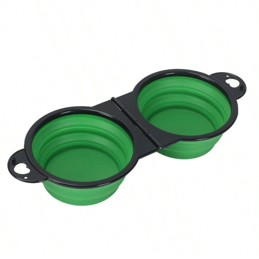 2-in-1 Foldable Dual Feeding, Drinking Bowl